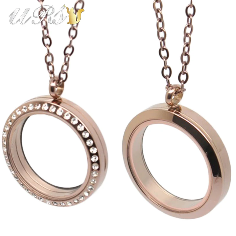 25 мм/30 мм/35 мм подвеска из нержавеющей стали 316L с магнитной застежкой в виде шоколада и чешских кристаллов