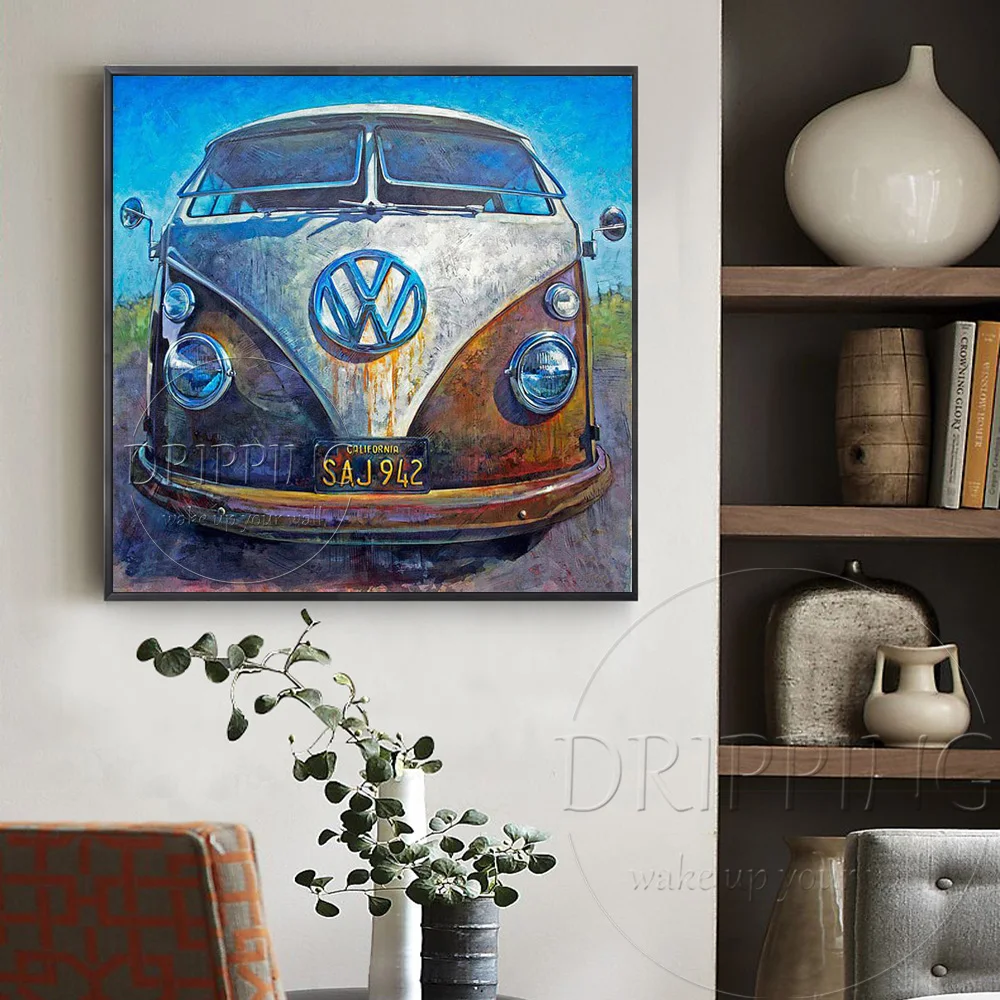 Большое украшение на стену живопись маслом для украшения гостиной ручная