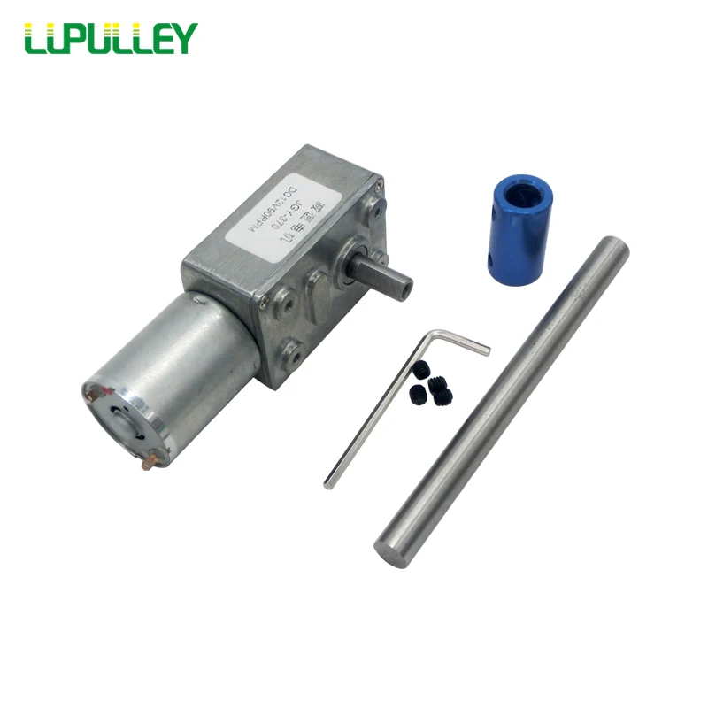 LUPULLEY турбо мотор с червячной передачей JGY370 DC 6 В/24 В/12 В реверсивное вращение