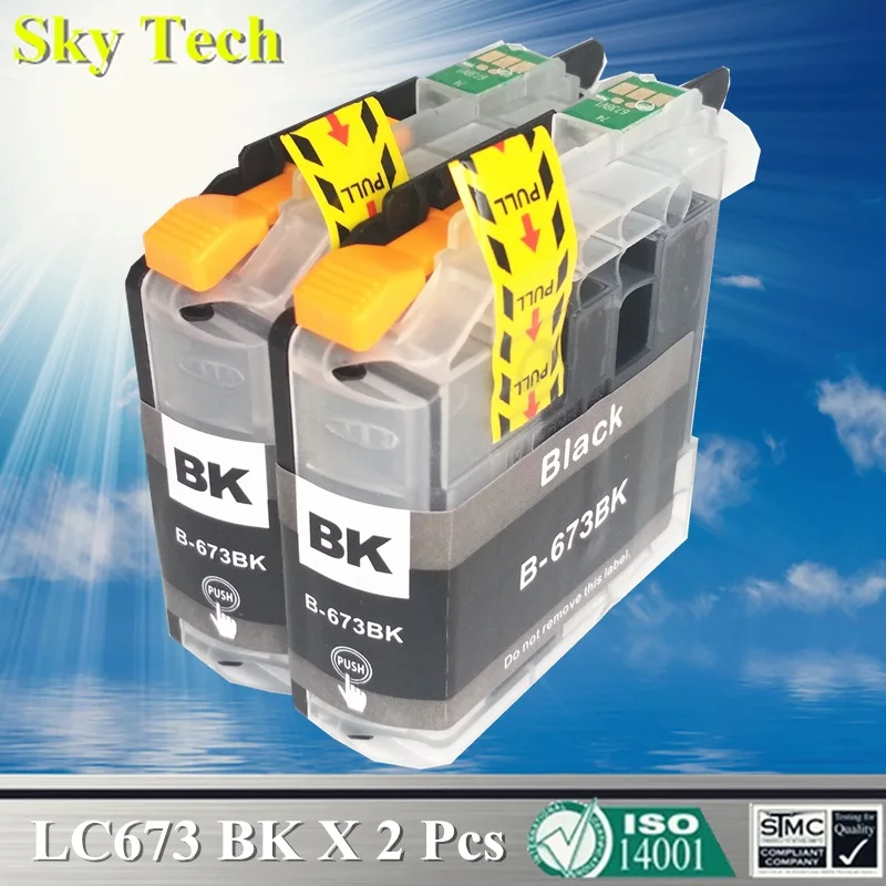Совместимый чернильный картридж для Brother LC673 Φ LC-673. [Для Африки и Ближнего Востока]
