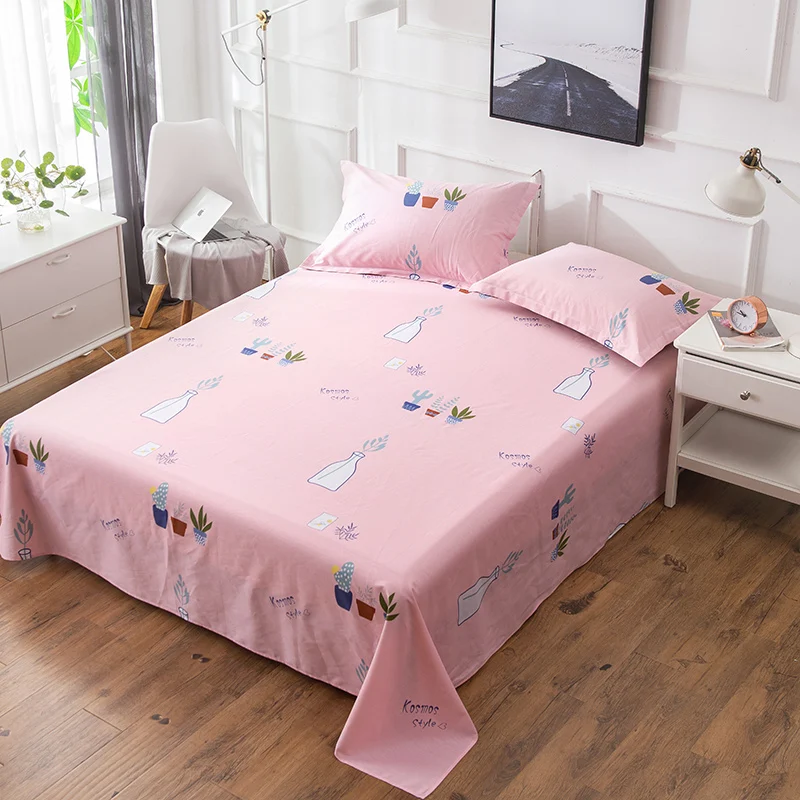 Розовый комплект из 3 предметов с рисунком мультфильма хлопок 200x230 см 230x245 5
