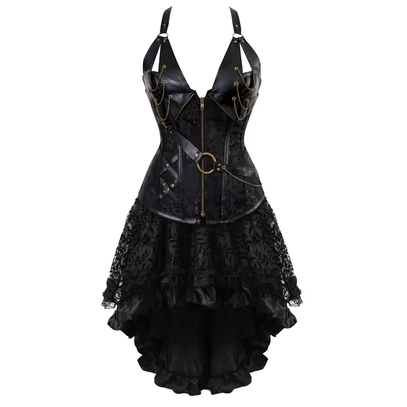 Женский корсет Sapubonva винтажный кожаный большого размера|corset skirt set|corset dressplus size corset