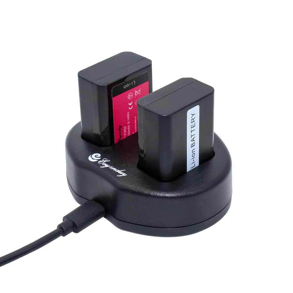 2 шт. NP FW50 батарея + USB двойное зарядное устройство для Sony NEX 7 5N F3 SLT A37 A7 5R 6 3 Alpha 7R II|np