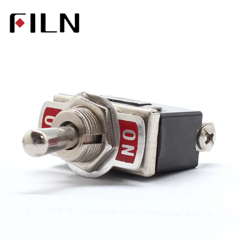 FILN 12 мм 250 V/10A Heavy duty spdt на кулисный переключатель черный 3 Винтовые клеммы тумблер |
