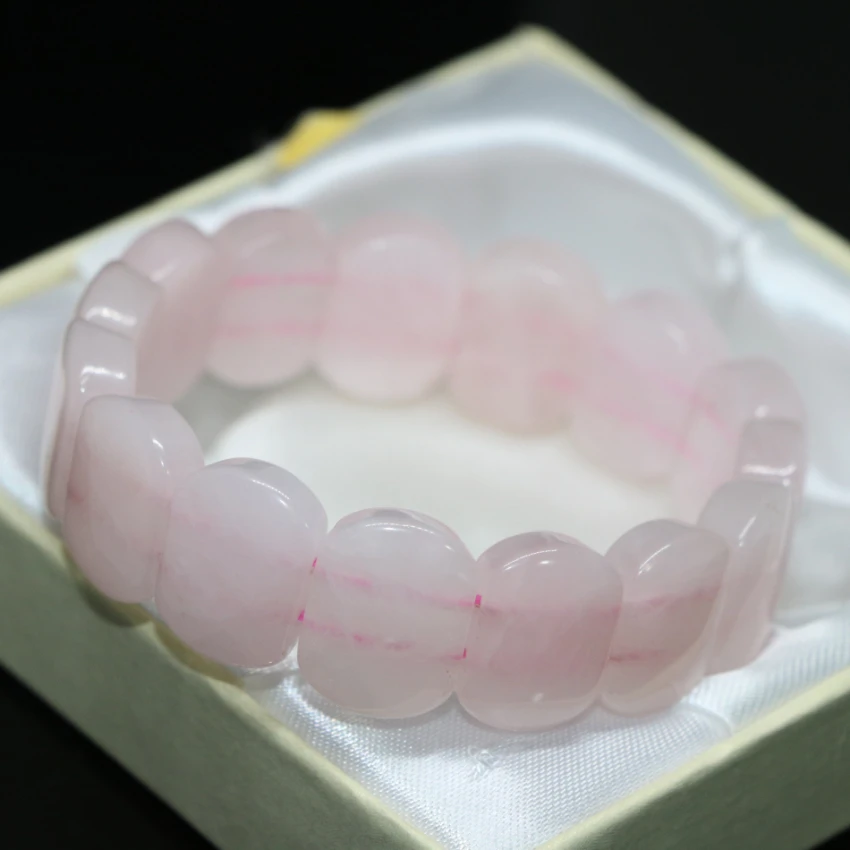 Новый специальный дизайн натуральные розовый кристалл кварца прямоугольник