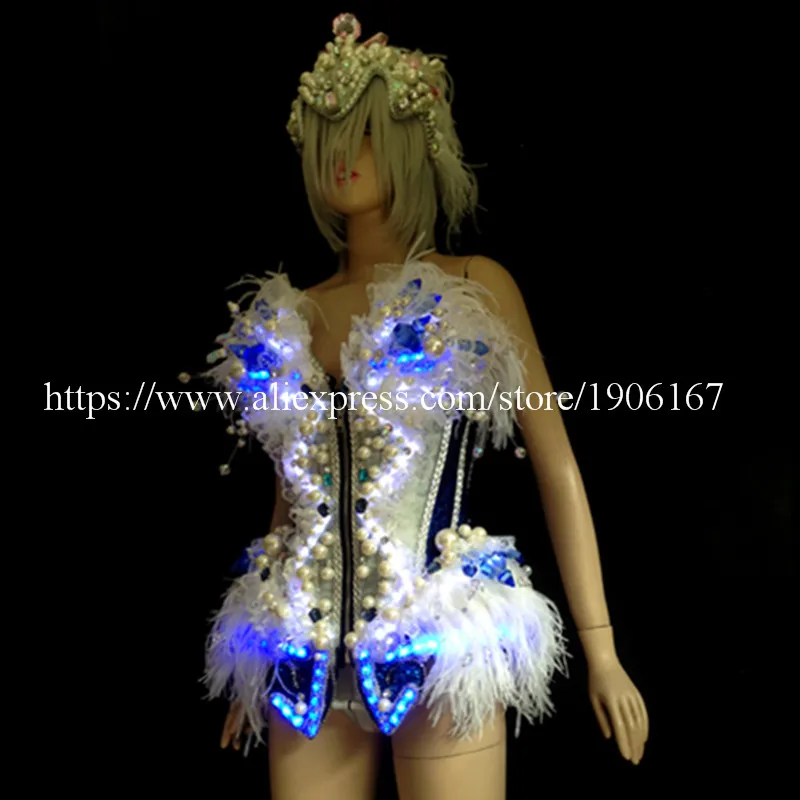 Новейшая светодиодная одежда для выступлений модные костюмы шоу DJ Бальное