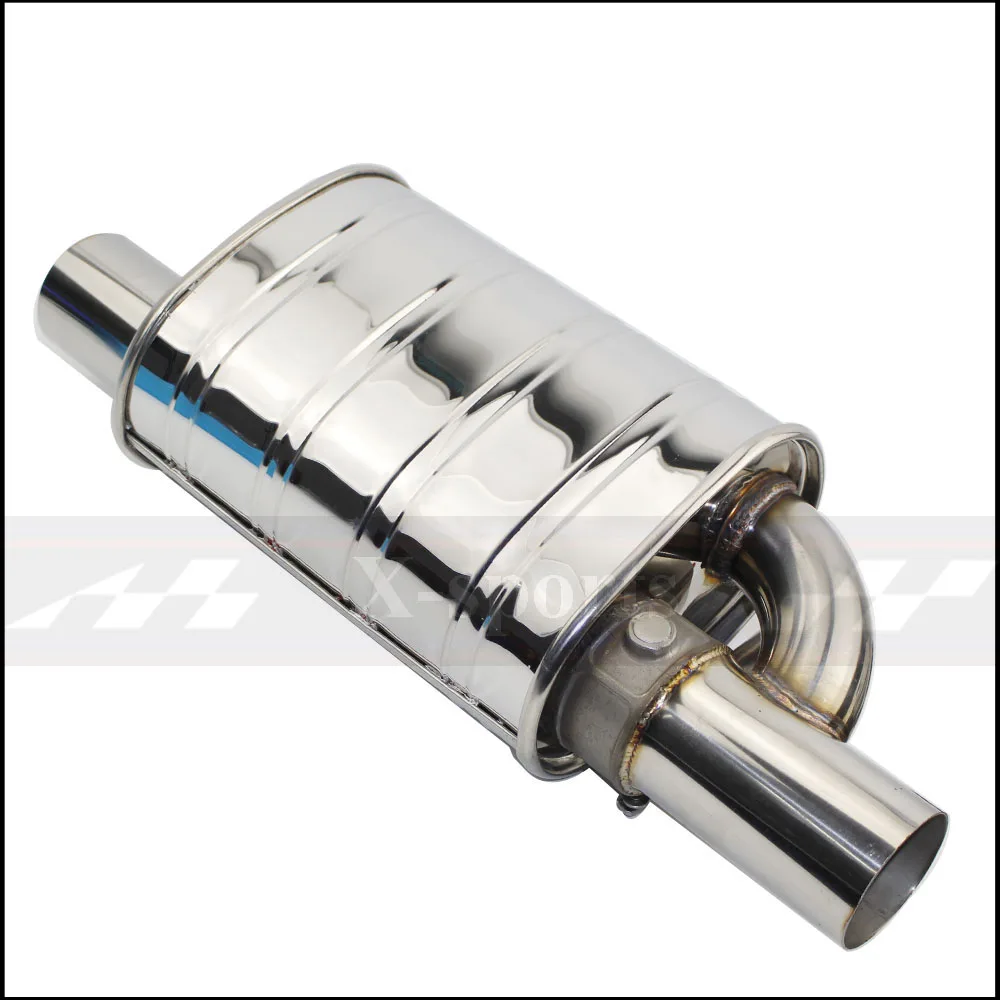 Car Exhaust Pipe Vacuum Pump Variable Valve Mufflers Remote Control Stainless Steel Universal ID 51mm 63mm 76mm Embossing Shape