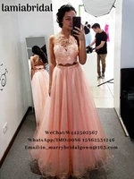 two pieces long prom dresses 2k19 plus size a line vintage lace sequined beaded 2019 girls pageant vestidos de fiesta largos