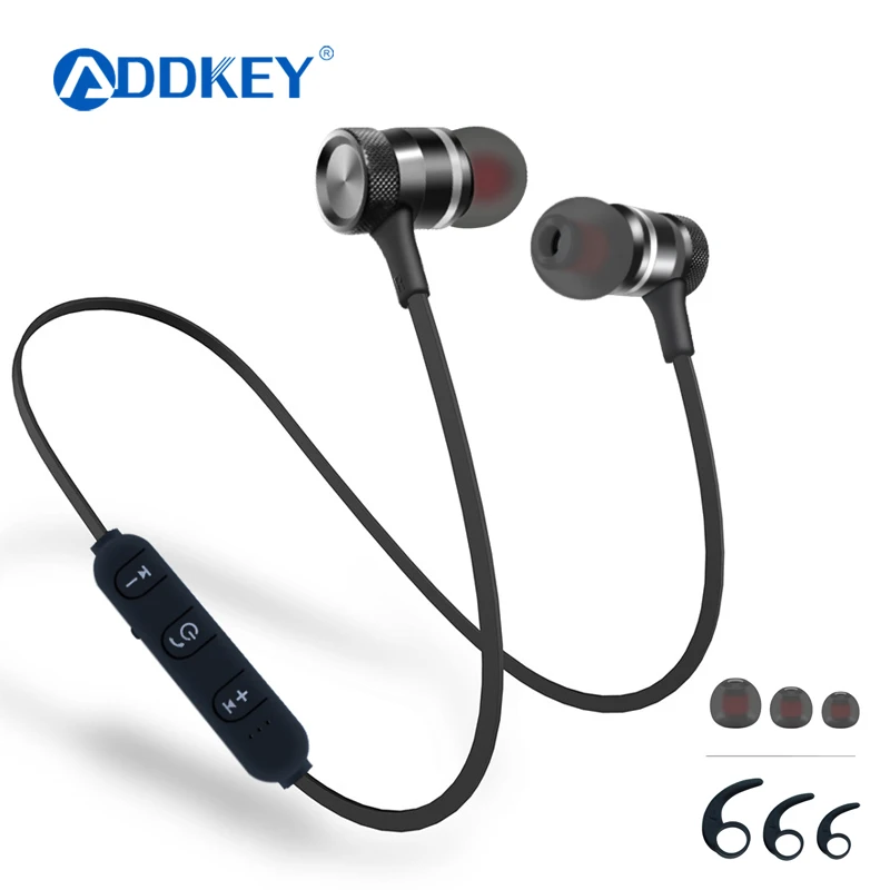 ADDKEY LY 11 Bluetooth беспроводные наушники для спорта бега стерео магнитные с микрофоном