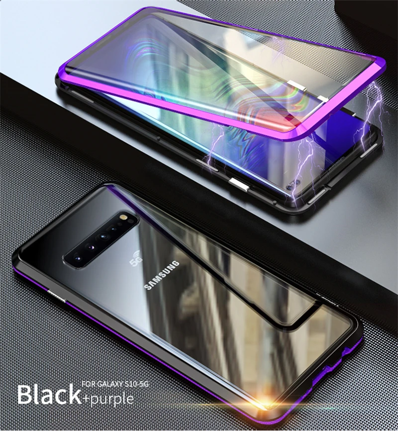 360 Полный корпус защитный чехол для samsung Galaxy S10 S9 S8 Plus Note 9 8 Магнитный бампер Оболочка Чехол для samsung S10 5G чехол s On