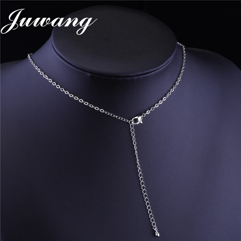 

JUWANG BRAND Full CZ 0Flower Crystal Bridal Wedding Necklace Earrings Dubai Sliver Color Costume Jewelry Sets for Women