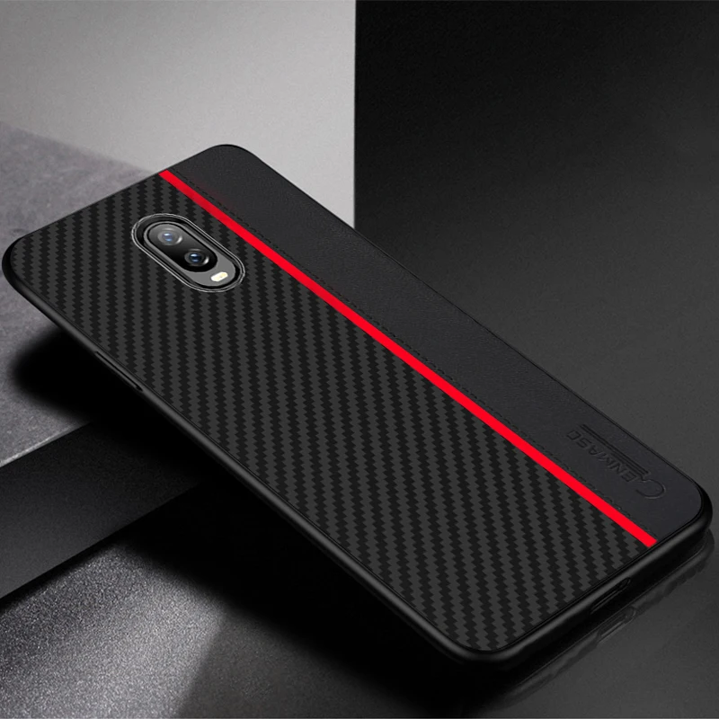 Для Oneplus 6T чехол CENMASO углеродное волокно Кожа Защита задняя крышка для OnePlus 7 Pro 5 5t 6 6t чехол для телефона