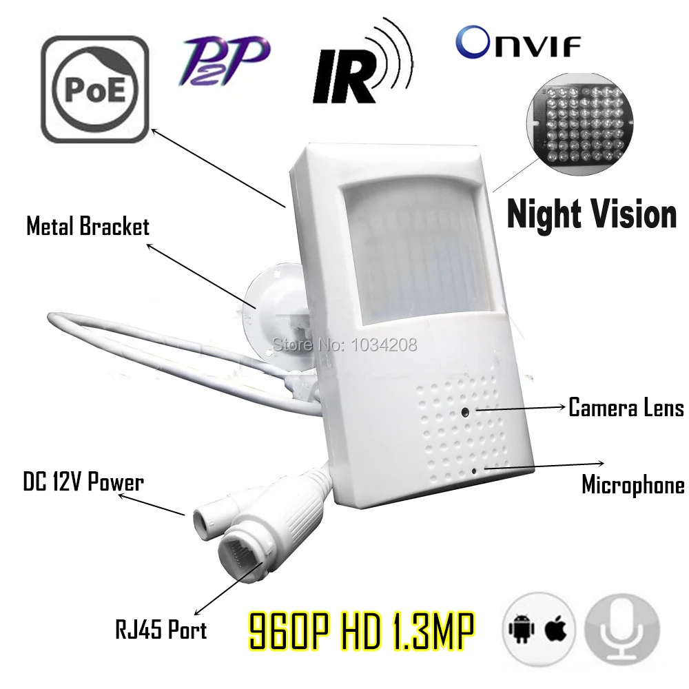 

Ip-камера с ночным видением, 960P, нм, ИК
