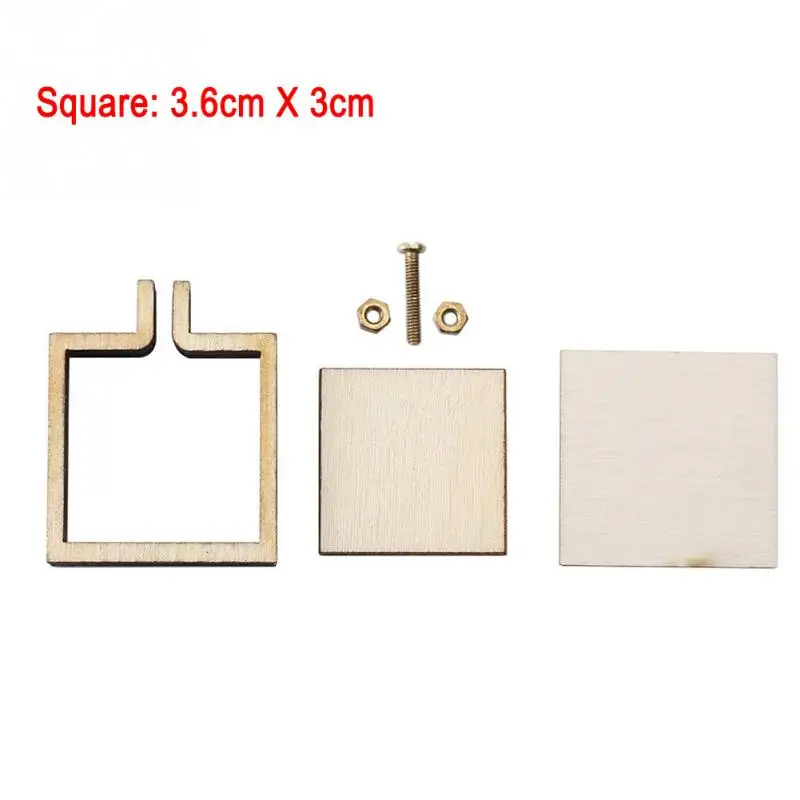 3.6cm X 3cm Мини-обруч для вышивки деревянная рамка для вышивки маленькая ручная строчка обруч крестик обрамление обруч деревянная серьга DIY подарок - Цвет: 3.6cm X 3cm