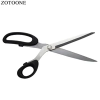 zotoone scissors for fabric 10inch tailors scissors stainless steel scissor sewing tool clothing high end black tijeras costura