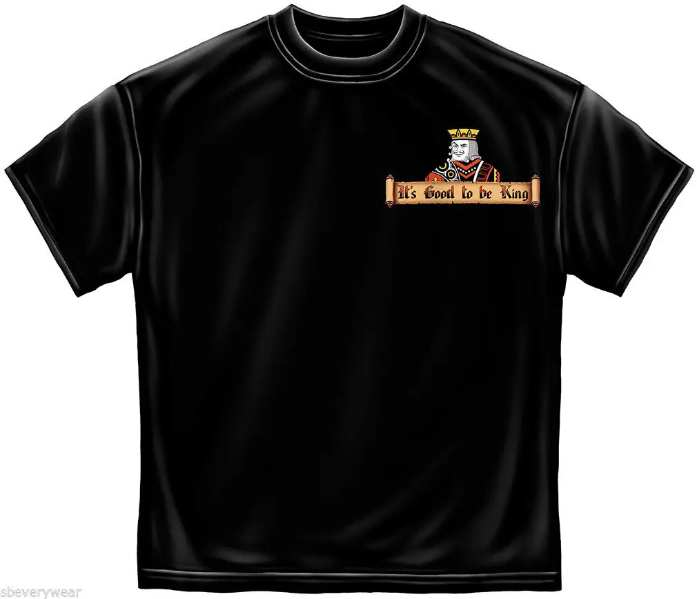 Футболка GOOD TO BE KING POKER азартные игры сексуальное казино США S M L XL XXL XXXL хлопковые