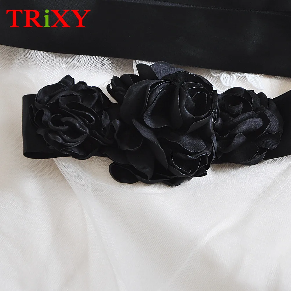 TRiXY S226 черный элегантный цветок Вечеринка Выпускные платья Аксессуары свадебные