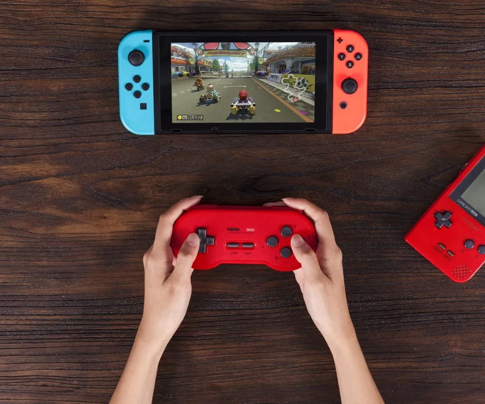Винтажный беспроводной контроллер 8bitdo SN30 Bluetooth геймпад джойстик для консоли Nintendo