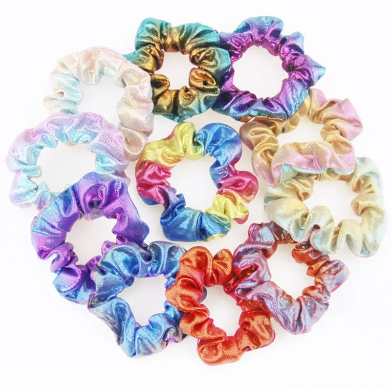 Ободок для волос Женский однотонный с радужным кишечником 2 цвета 1 комплект