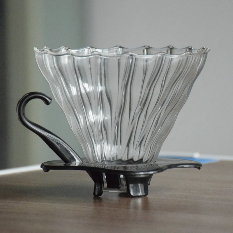 Стеклянная капельница Ecocoffee V60 с 40 бумажными фильтрами горячая Пивоваренная