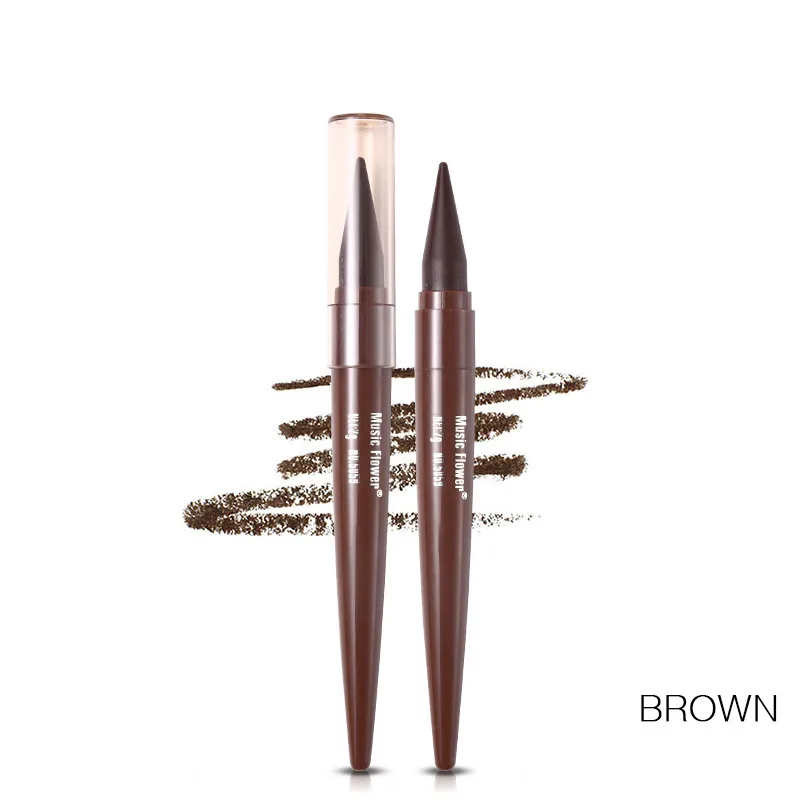 Brown Черная, синяя, коричневая подводка для глаз, карандаш, защита от пота, красочная подводка для глаз, водостойкая ручка, прецизионные Гладкие инструменты для макияжа - Цвет: Brown