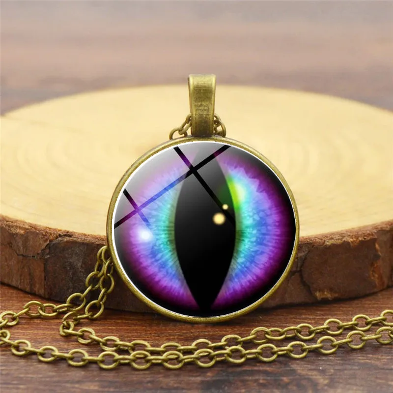 2018 модное ювелирное ожерелье кошачий глаз 1 шт. ручная работа Longan Art Picture кабошон