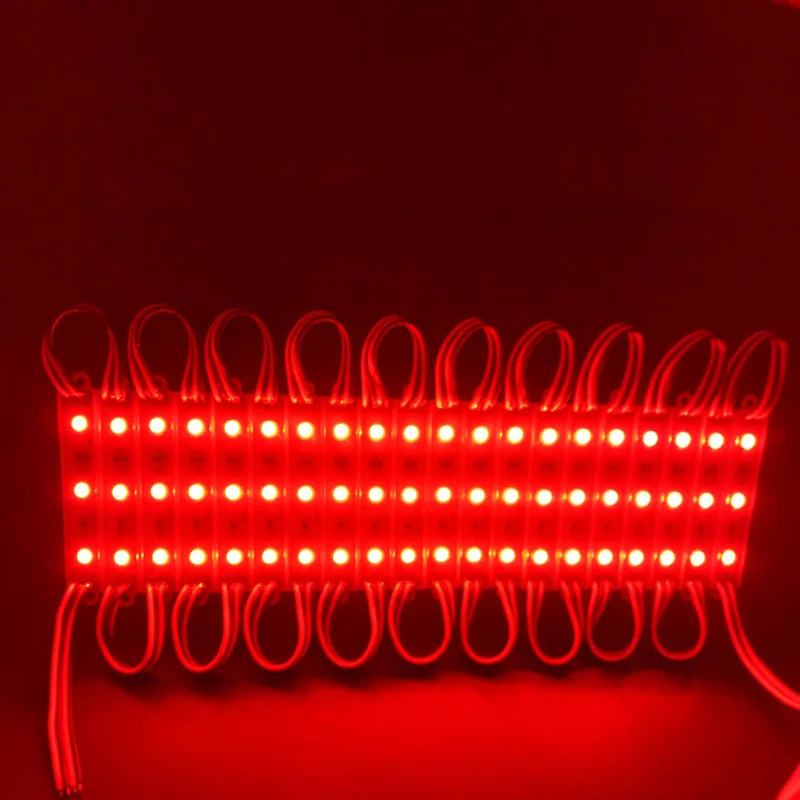 Светодиодный модуль GBKOF водонепроницаемый RGB 12 В 20 шт./лот 5050 3 светодиода | Лампы и