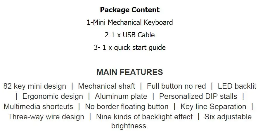 Новое поступление белая Magicforce 82 ключ USB Проводная эргономичная Механическая игровая клавиатура с подсветкой Переключатели Gateron; Синяя подсветка
