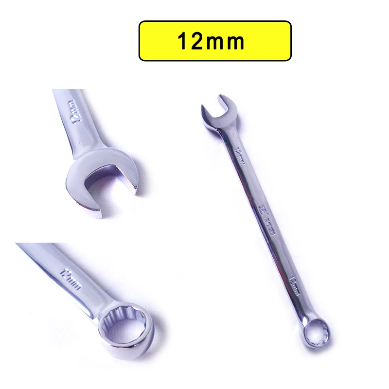 

BOSI Cr-V steel 12mm metric combination box/open end wrench