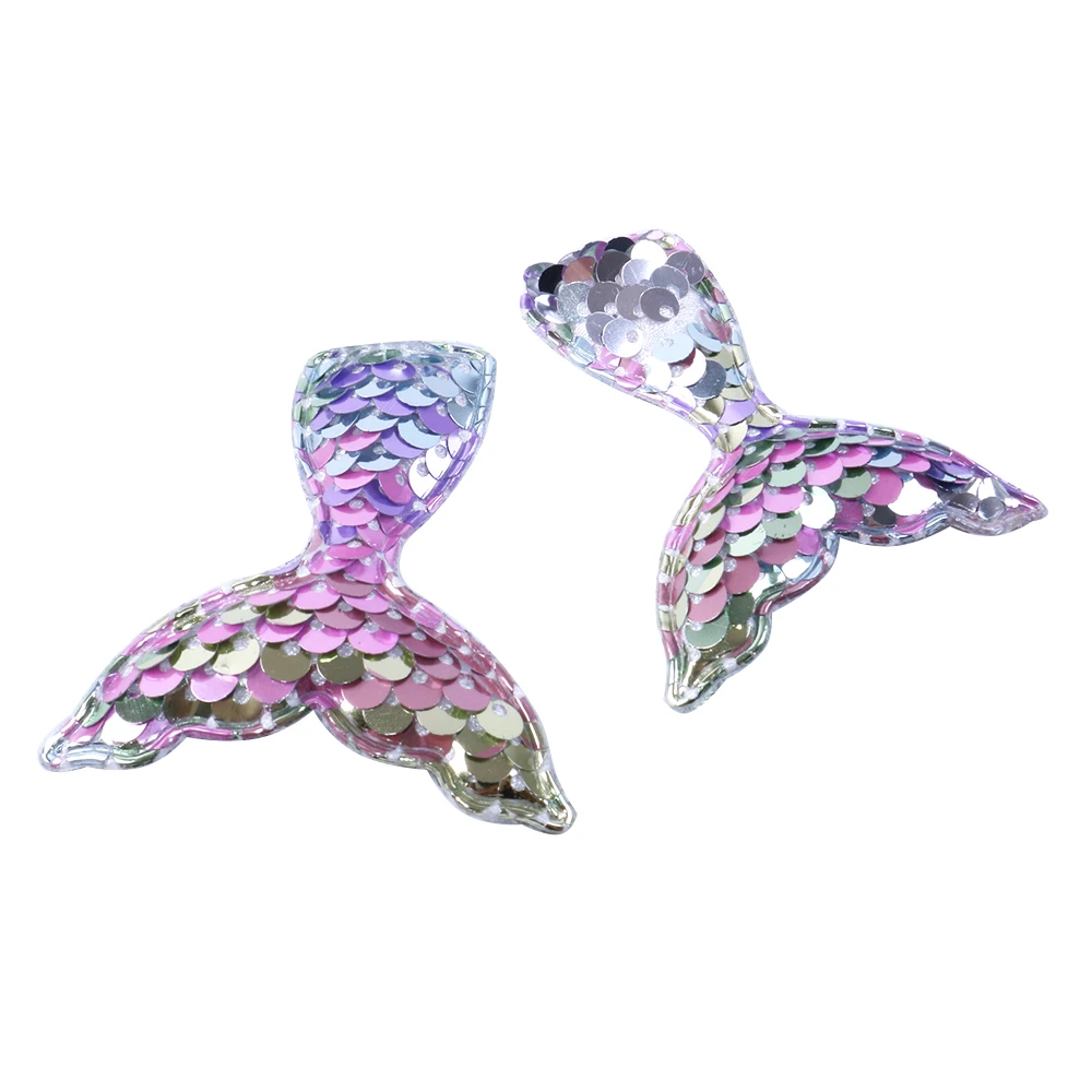 David accessories рыба-Русалка Реверсивный к требованиям заказчика; сверкающие; цвет переменчивый лист нашивка с блестками, сделай сам, Украшения, 5Yc6985