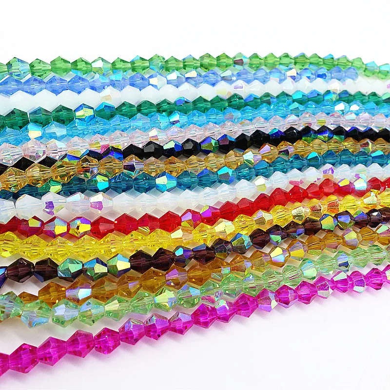 Оптовая продажа новые двухконусные Хрустальные Бусины бриллиантовые бусины с