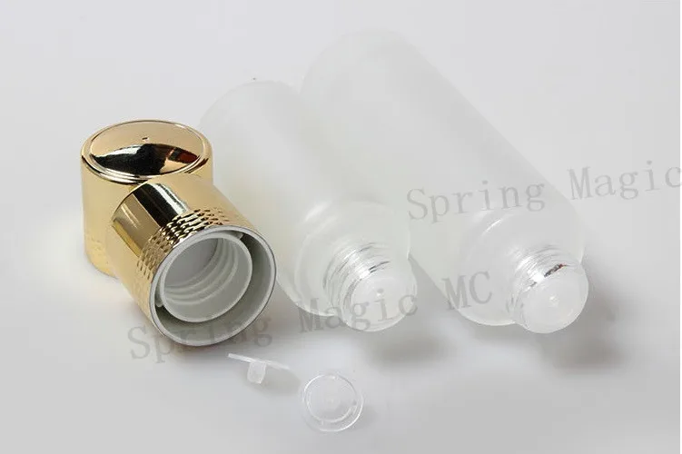 20ML Frosted Lotion Bottles Face Cream Container Portable Travel Box For Empty Skin Care Emulsion/water Bottle With Gold Lid | Красота и