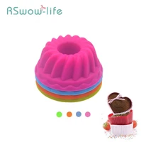 12pcs baking supplies small pumpkin cake cup silicone muffin cup pudding cup silicone mold for bakery tools