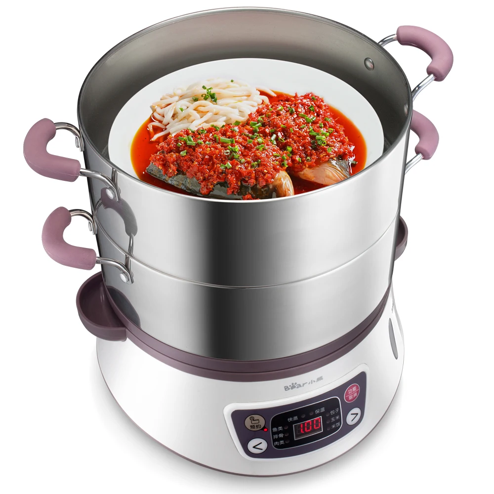 Медвежонок Многофункциональный Электрический Пароварка из нержавеющей стали