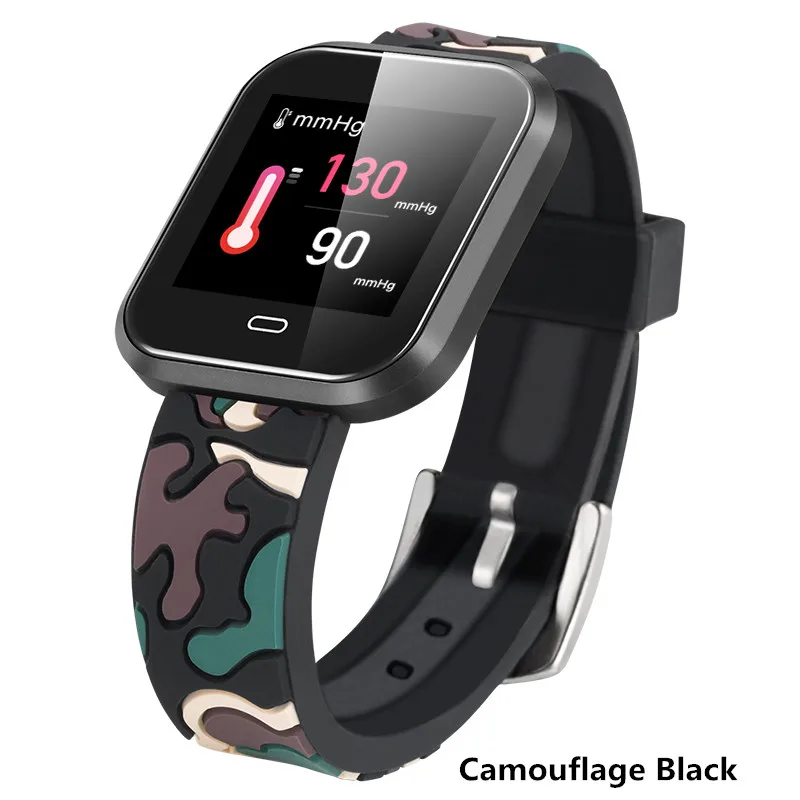 Camouflage Black CD16 Смарт часы для мужчин IP67 Водонепроницаемый Smartwatch кровяное давление монитор сердечного ритма фитнес трекер здоровья браслет Wriswatch - Цвет: Camouflage Black