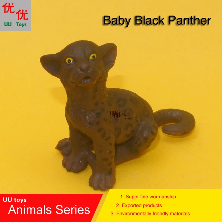 Горячие игрушки: детская черная пантера модель моделирования животных детские