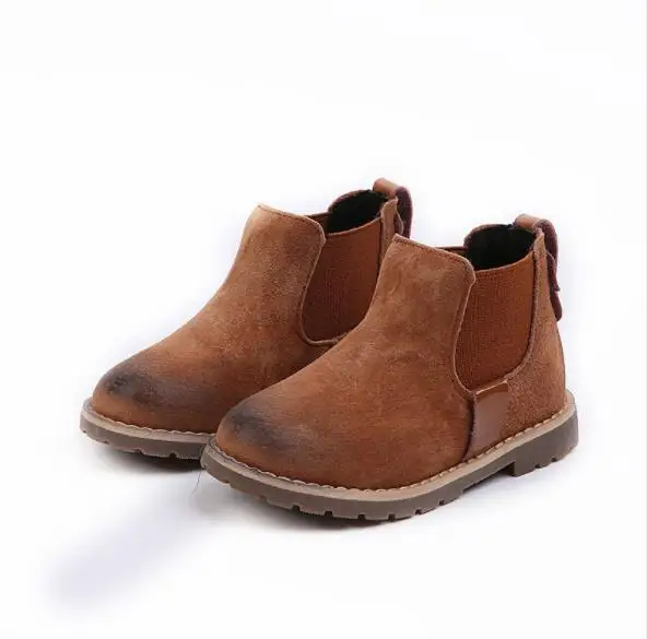 

NEW 1pair Winter Children Girl Fashion Genuine Leather Sneaker, inner 14-16cm
