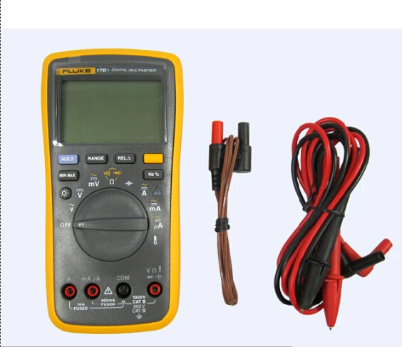 Быстрое прибытие Fluke F17B + цифровой мультиметр с температурным зондом можно