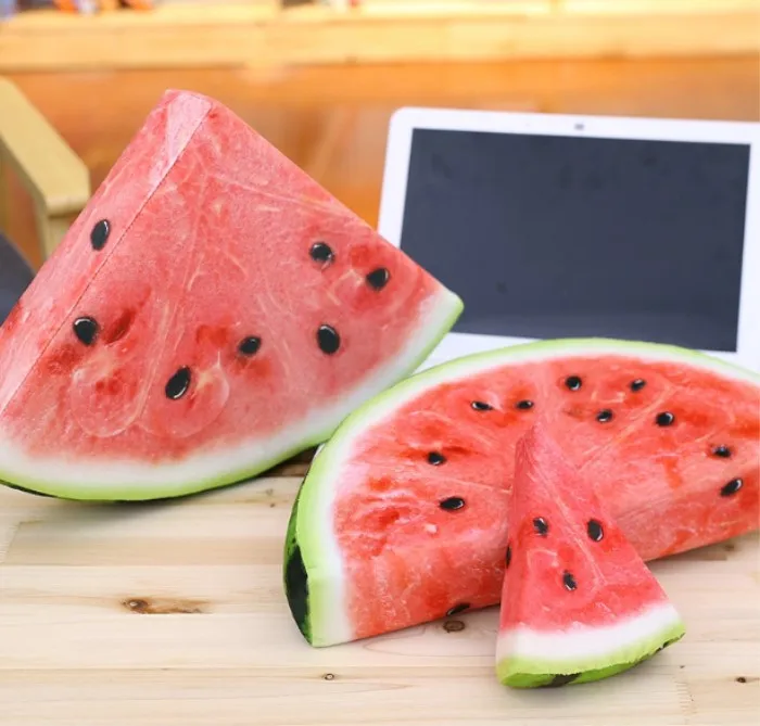 Подушка в виде арбуза забавная плюшевая подушка для фруктов оранжевая Kiwi|Мягкие