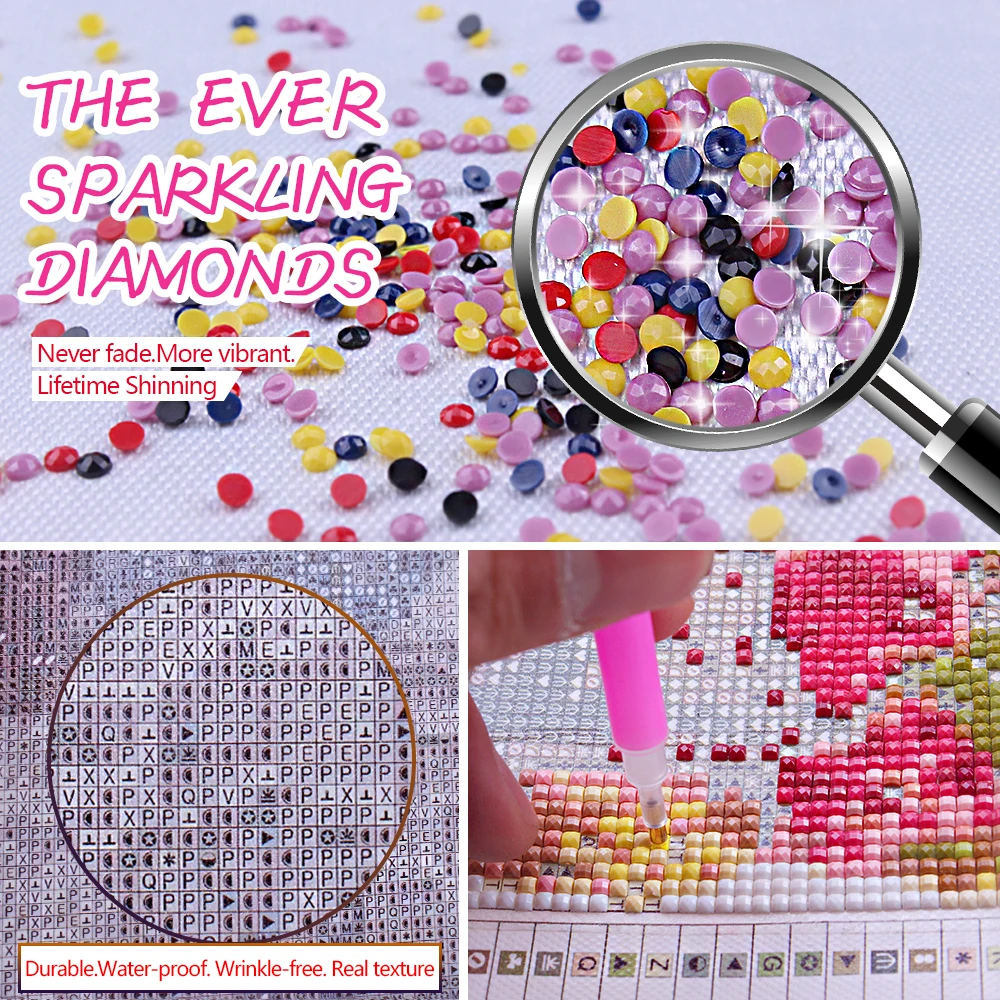 ZOOYA 5d Diamond Painting Flower diy Embroidery Art Mosaic Nordic home Hotel Gallery Decoration New Sale FLNO.5 | Дом и сад