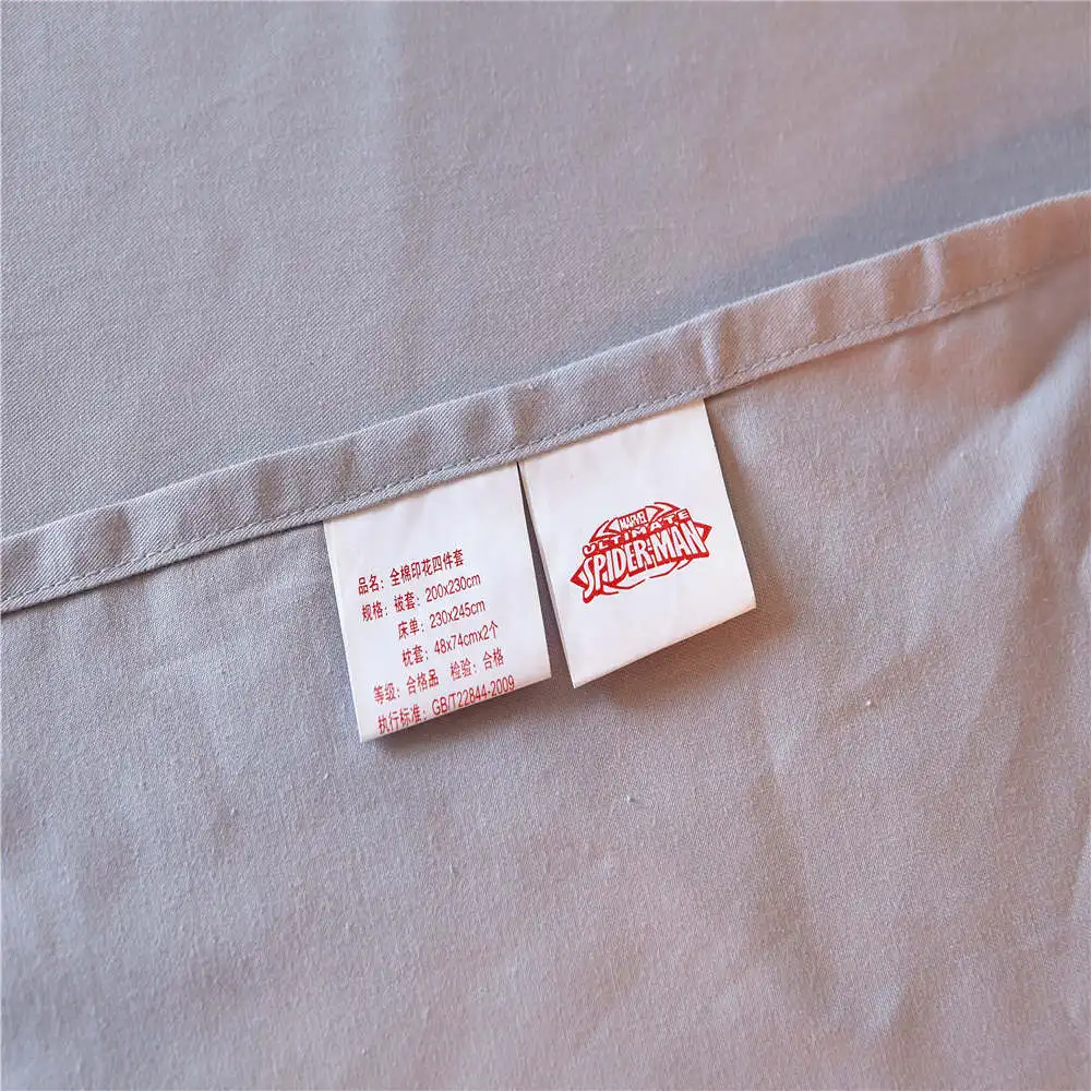 Детское постельное белье с 3d принтом marvel Человек паук односпальное Двухспальное