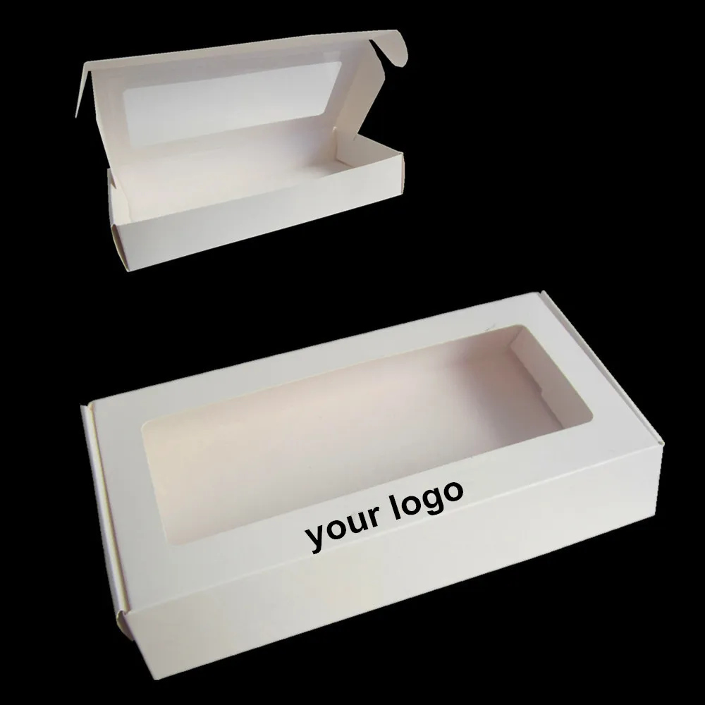 Заказные печатные белые и черные свадебные бумажные коробки для рукоделия