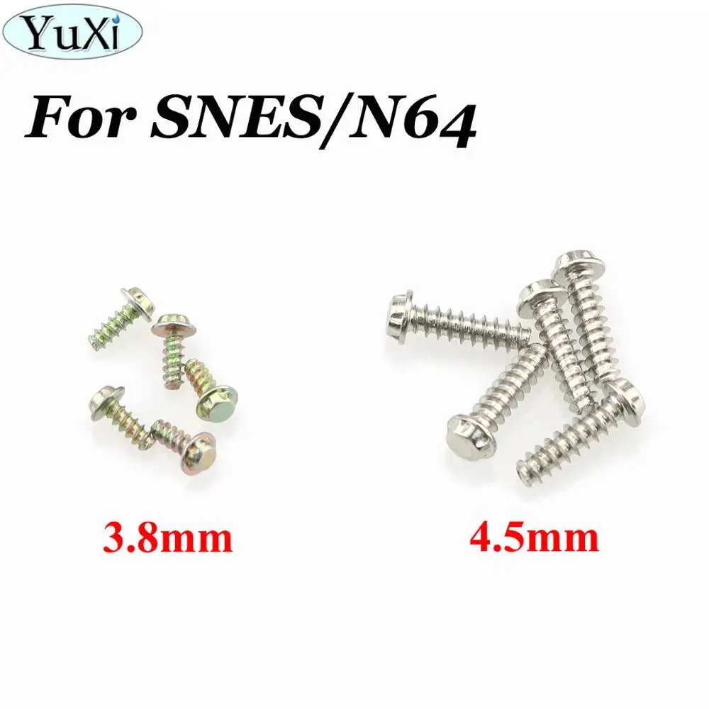 YuXi 10 шт./лот 3 8 мм 4 5 включает отвертку корпус картриджа винт для NES SNES N64 ГБ