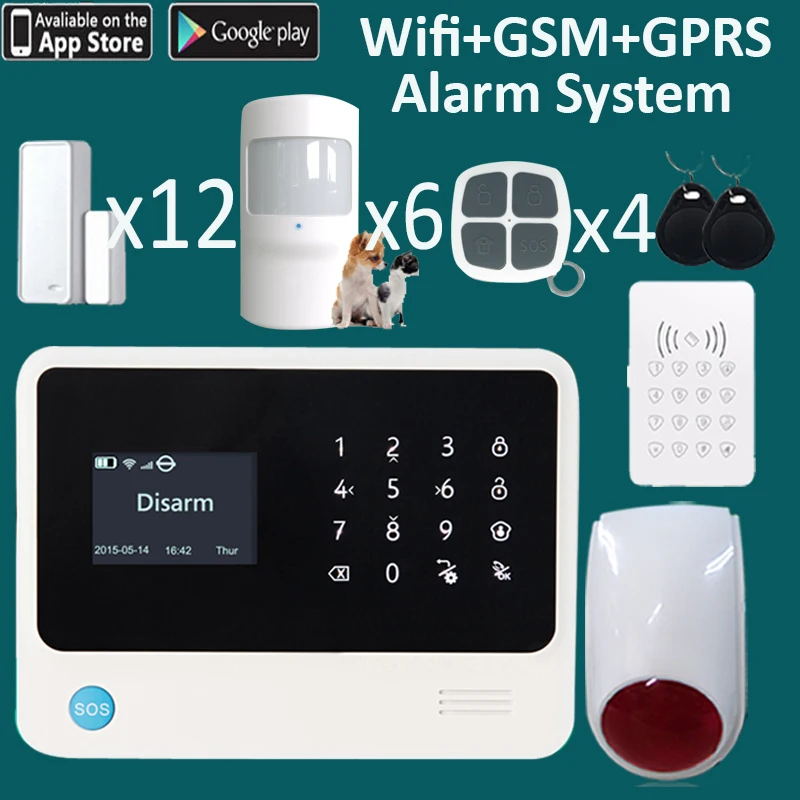 Беспроводной WI FI GSM GPRS домашний противоугонные безопасности Системы