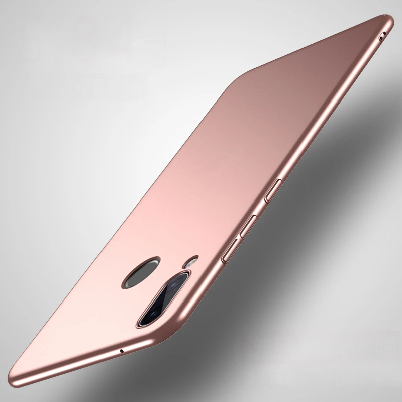 P20 lite case for Huawei cover nova 3e PC hard back black red soild color thin nova3e |