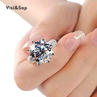 eleple luxury 8 carat crown white gold color ring aaa brilliant cz wedding rings for women size 5 11 fashion jewelry vsr064
