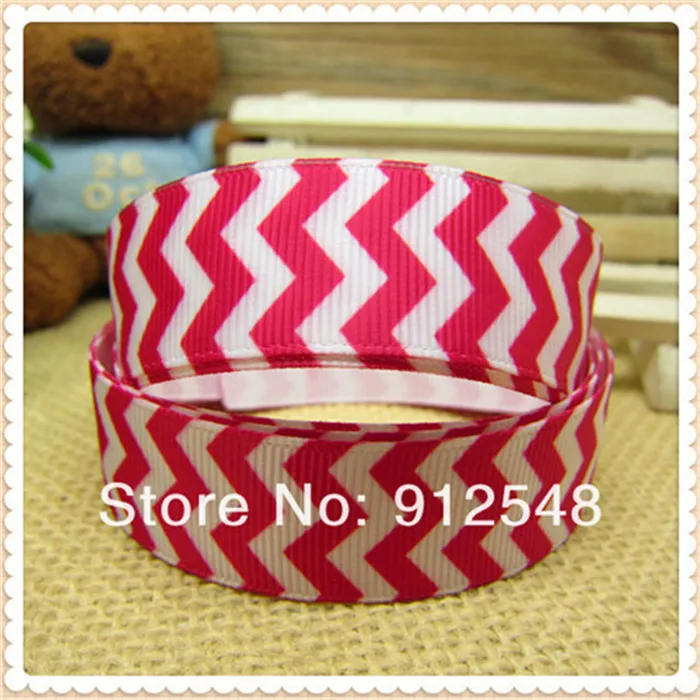 YJHSMY 7/8 ''22 мм 15 цветов микс 5 ярдов/лот шеврон напечатанный grosgrain ripple лента для волос «сделай сам» вечерние украшения оптом, MDBW16 - Цвет: 3