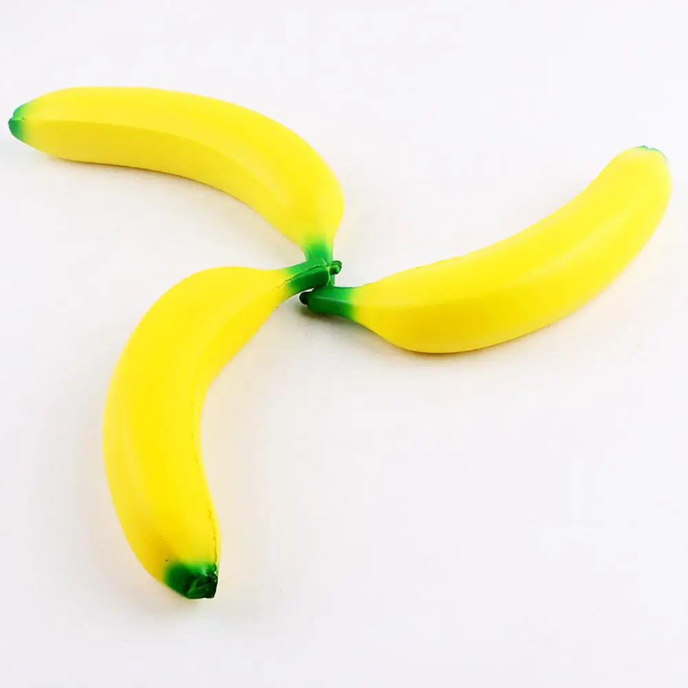 

Cute Slow Rising Toys Soft Squishy Banana Pendant Stress Anxiety Reducer Creative PU Vent Toy