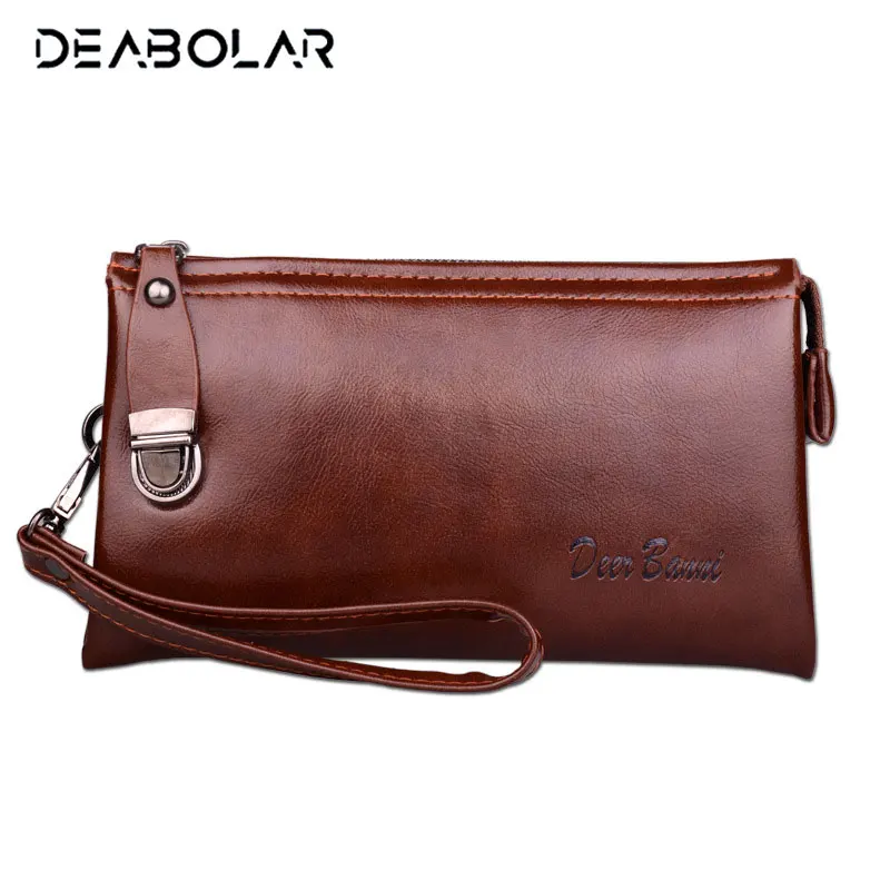 Мужской кожаный Длинный кошелек мужские Удобные сумки клатч бумажники роскошные