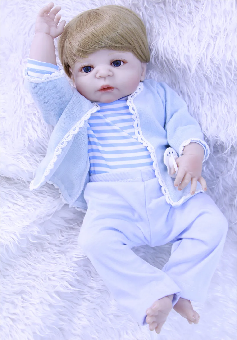 DollMai reborn baby силиконовые куклы мальчиков и девочек игрушки в подарок светлые